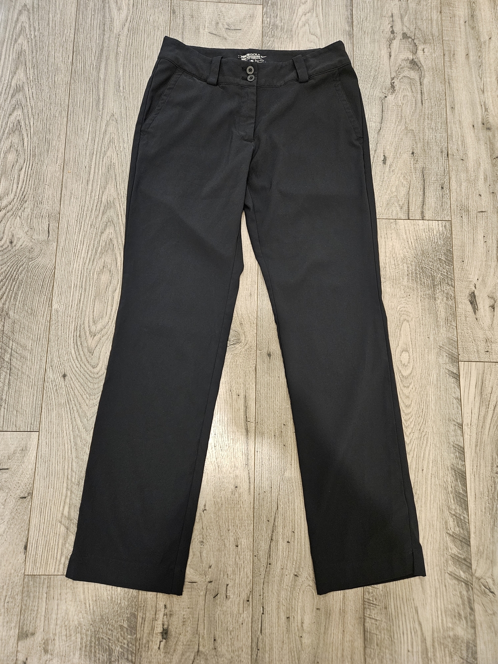 Nike Golf Tour Performance Black Zip Straight Leg Pants Sz. 6